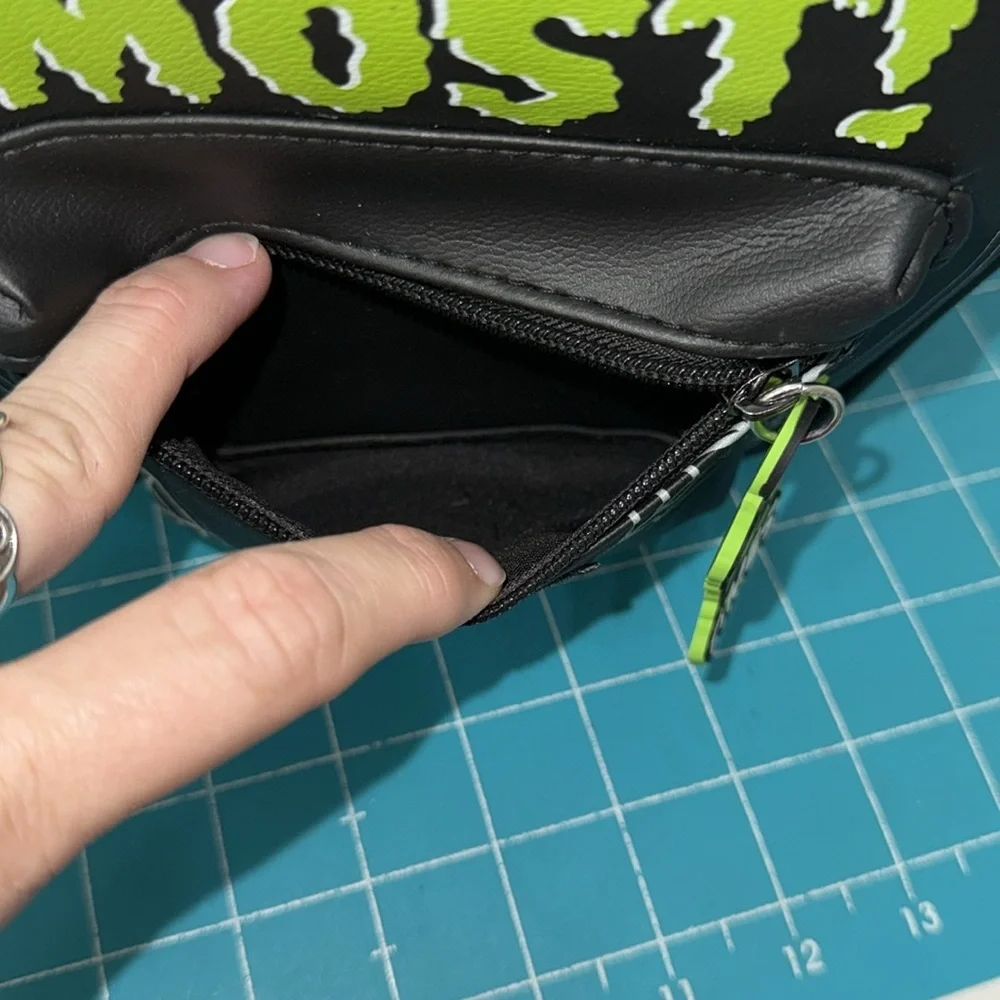 Beetlejuice Black “Ghost With The Most” Mini Backpack 11x9x3 New With Tags